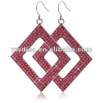 2012 Hot Sale Beautiful Square Stainless Steel Earring With Factory Price